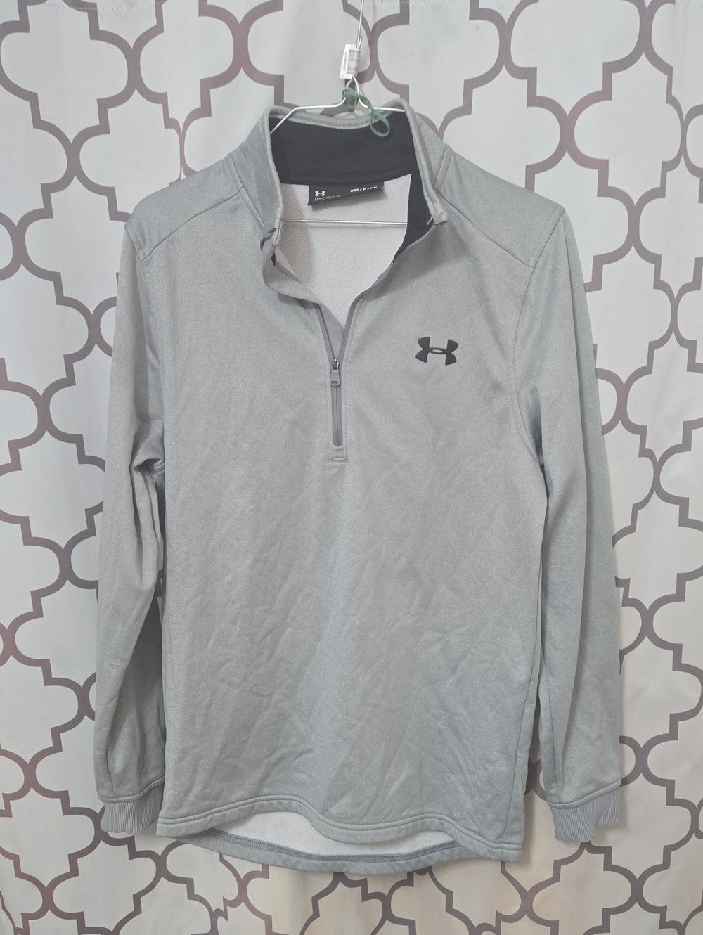 Under Armour Light Gray 1/4 Zip Performance Pullover